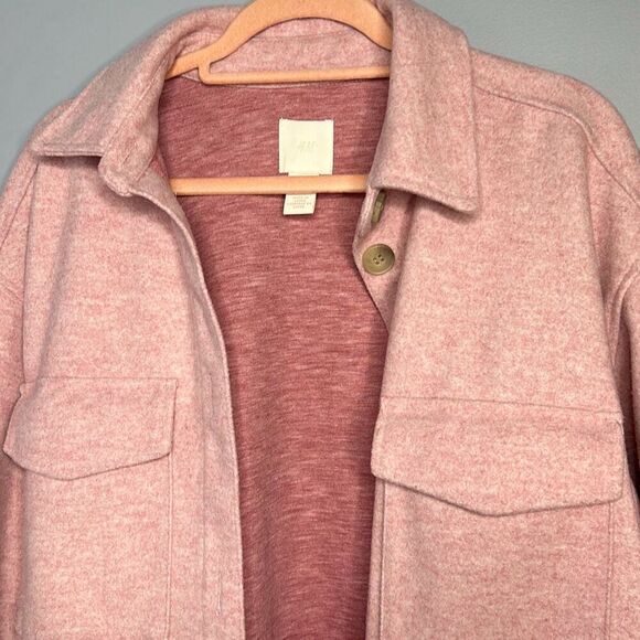H&M Pink Button Up Shacket - Picture 7 of 10